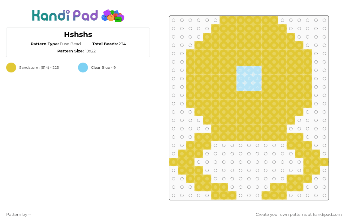 Hshshs - Fuse Bead Pattern by -- on Kandi Pad - 