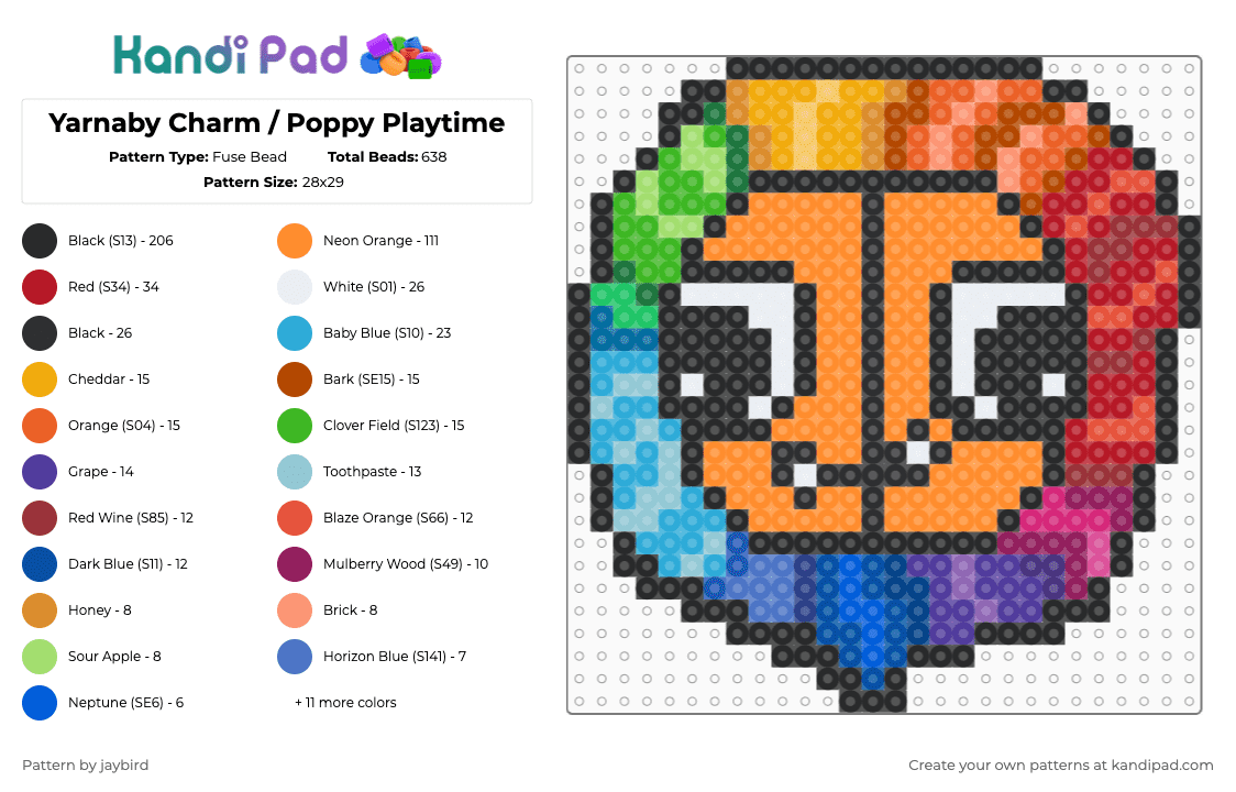 Poppy Playtime Collection Kandi Pad Kandi Patterns Fuse Bead Poppy Playtime Collection Kandi Pad Kandi Patterns Fuse Bead