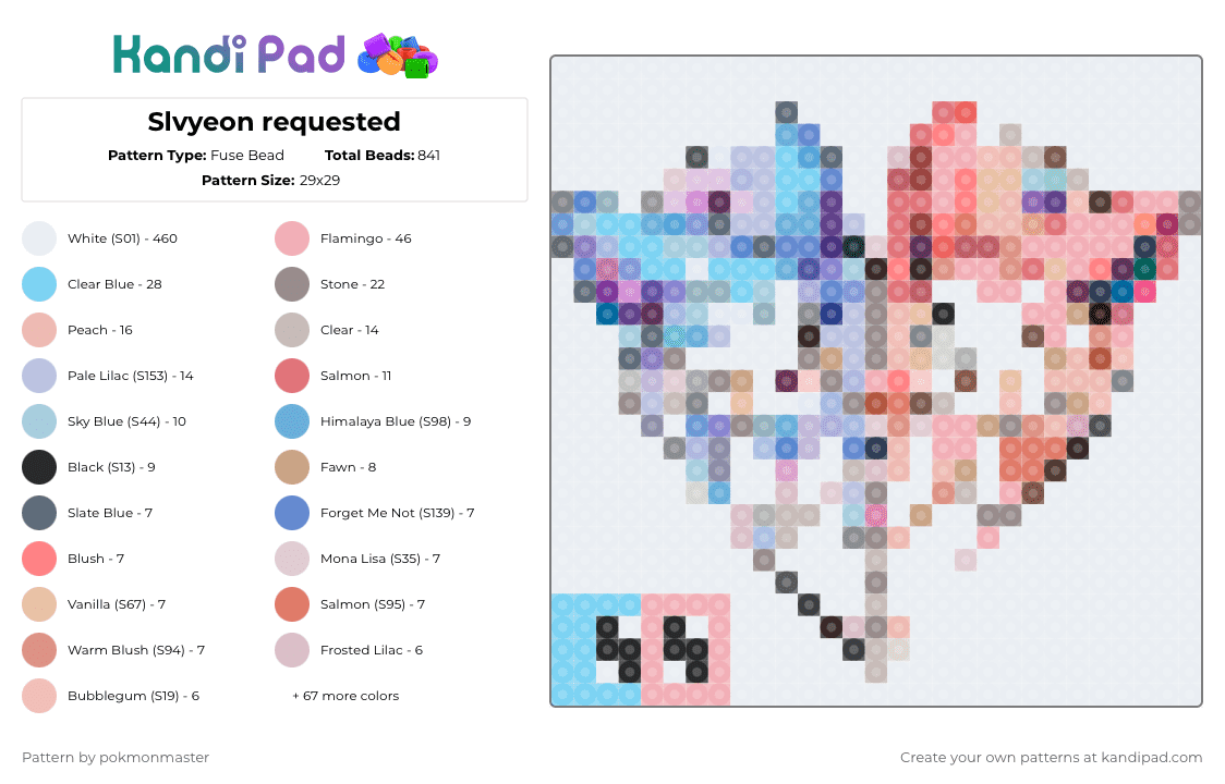 Slvyeon requested - Fuse Bead Pattern by rimarala on Kandi Pad - 