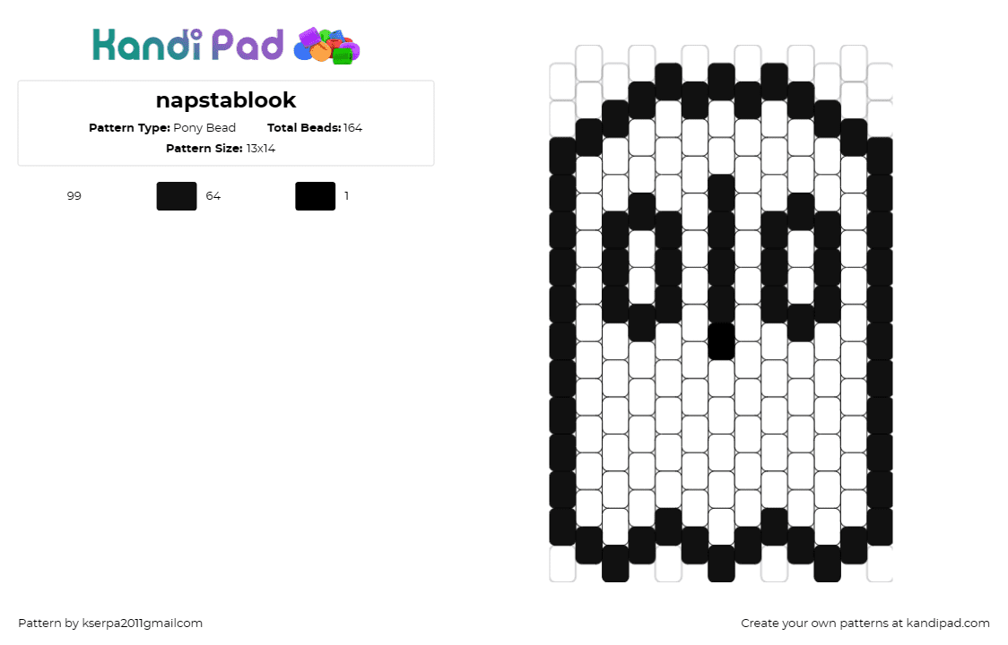 napstablook - Pony Bead Pattern by kserpa2011gmailcom on Kandi Pad - napstablook,undertale,ghost,monochromatic,spectral,fan,signature,white