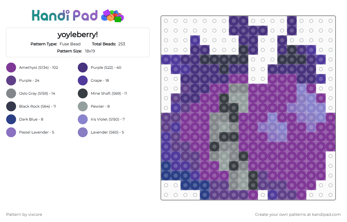 yoyleberry! - Fuse Bead Pattern by vixcore on Kandi Pad - bfdi, bfdia, cotdorganic, dream island, leafy, yoyleberry
