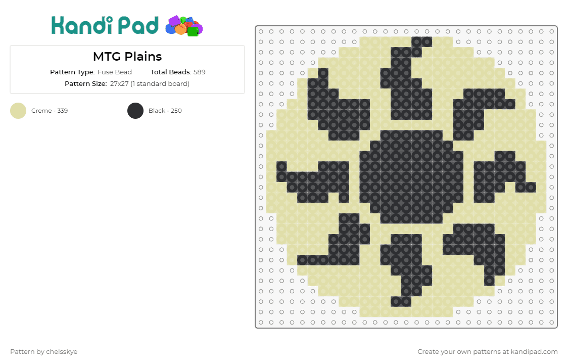 Sunshine Fuse Bead Pattern - Kandi Pad  Kandi Patterns, Fuse Bead Patterns,  Pony Bead Patterns, AI-Driven Designs