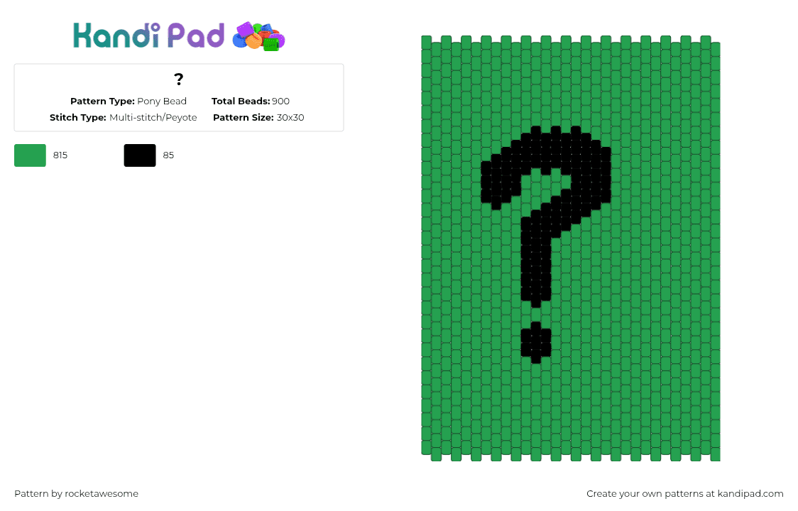 ? Pony Bead Pattern - Kandi Pad | Kandi Patterns, Fuse Bead Patterns ...
