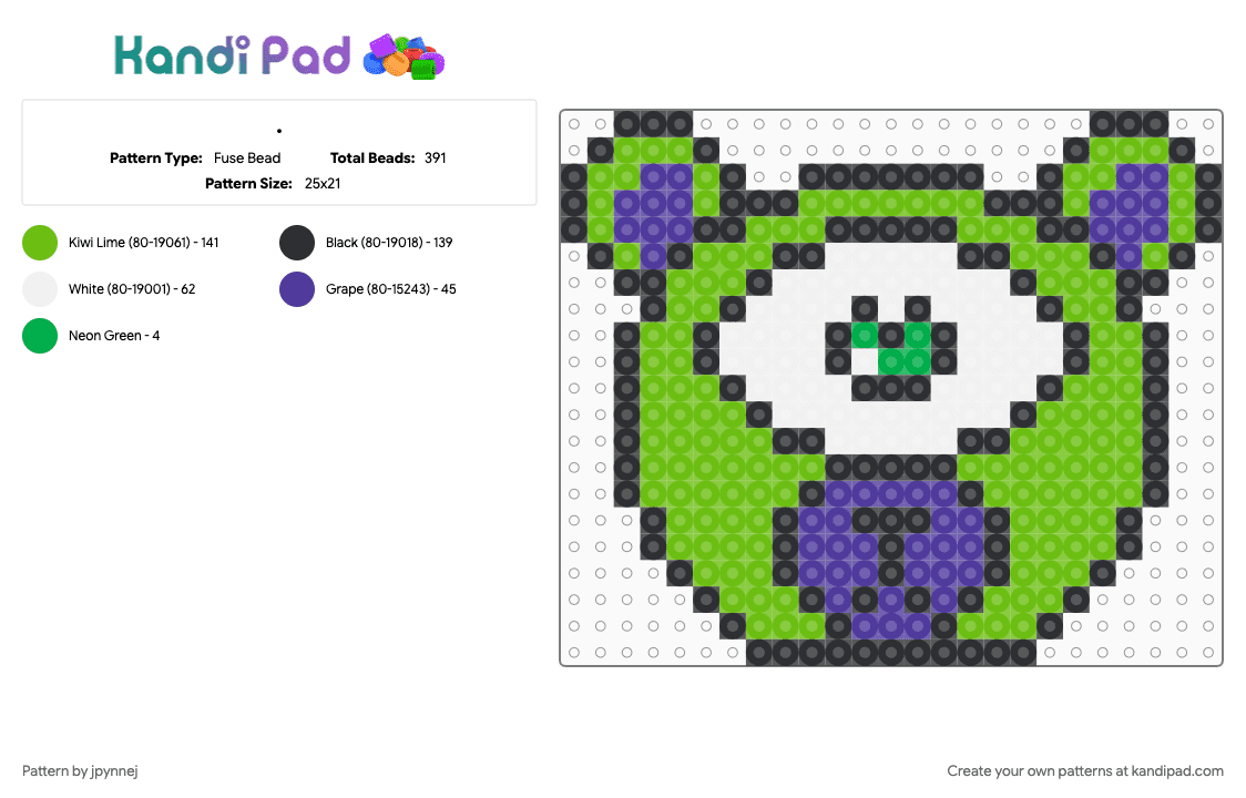 leveltronics - Fuse Bead Pattern by jpynnej on Kandi Pad - green