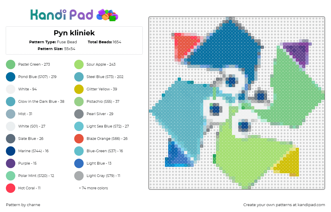 Pyn kliniek - Fuse Bead Pattern by charne on Kandi Pad - 
