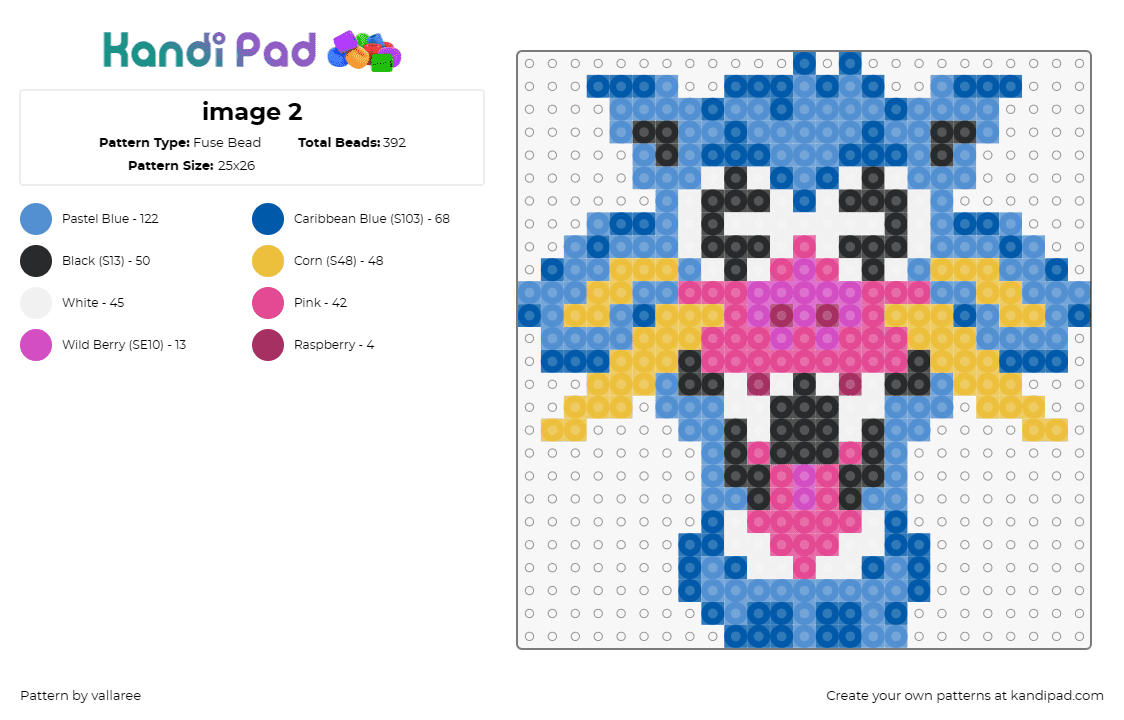 image 2 - Fuse Bead Pattern by vallaree on Kandi Pad - 