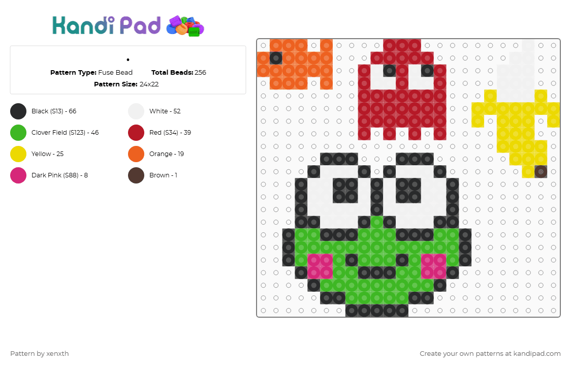 . Fuse Bead Pattern - Kandi Pad | Kandi Patterns, Fuse Bead Patterns ...