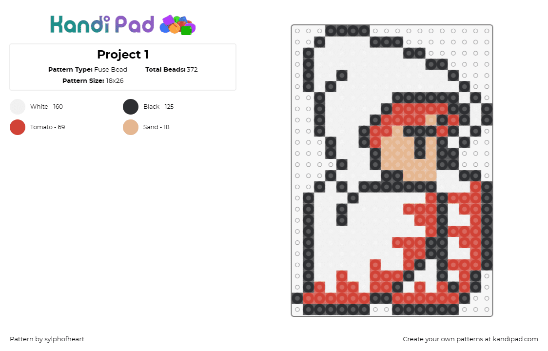 Project 1 - Fuse Bead Pattern by sylphofheart on Kandi Pad - final fantasy mage,video games