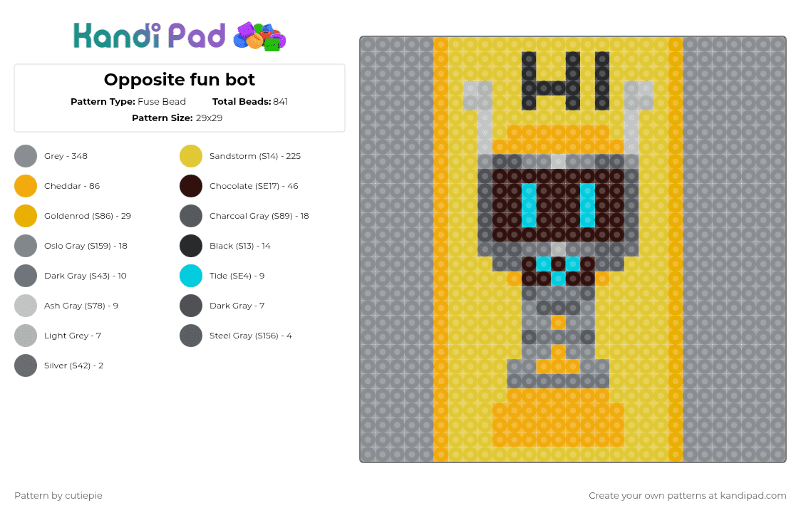 Oppisite Patterns Opposites Fuse Bead Patterns - Gallery - Kandi Pad | Kandi Patterns ...