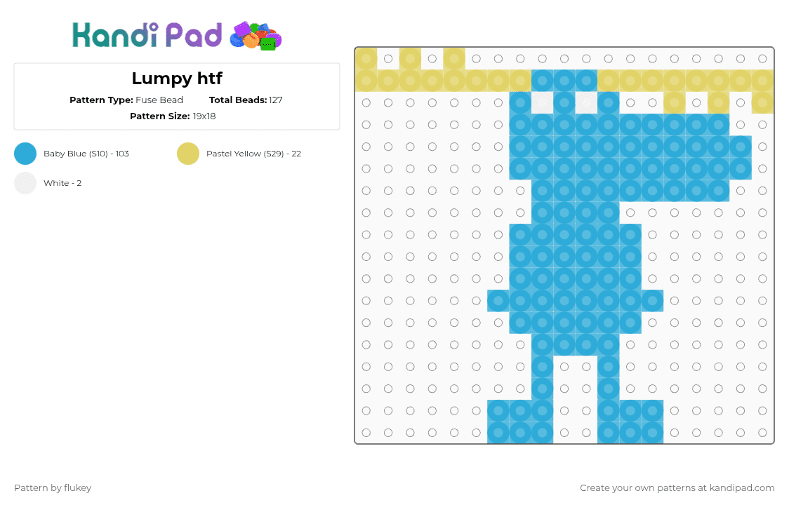 Htf Base Lumpy Lumpy htf Fuse Bead Pattern - Kandi Pad | Kandi Patterns, Fuse Bead ...