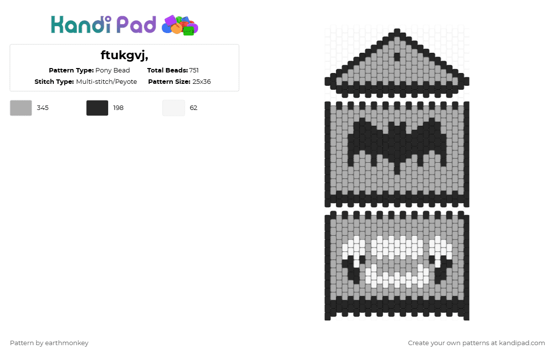 ftukgvj, - Pony Bead Pattern by nnythm777 on Kandi Pad - beige