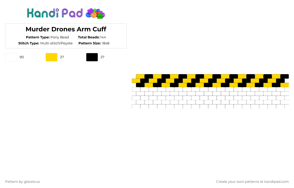 Disasembly Pony Bead Patterns - Gallery - Kandi Pad | Kandi Patterns ...