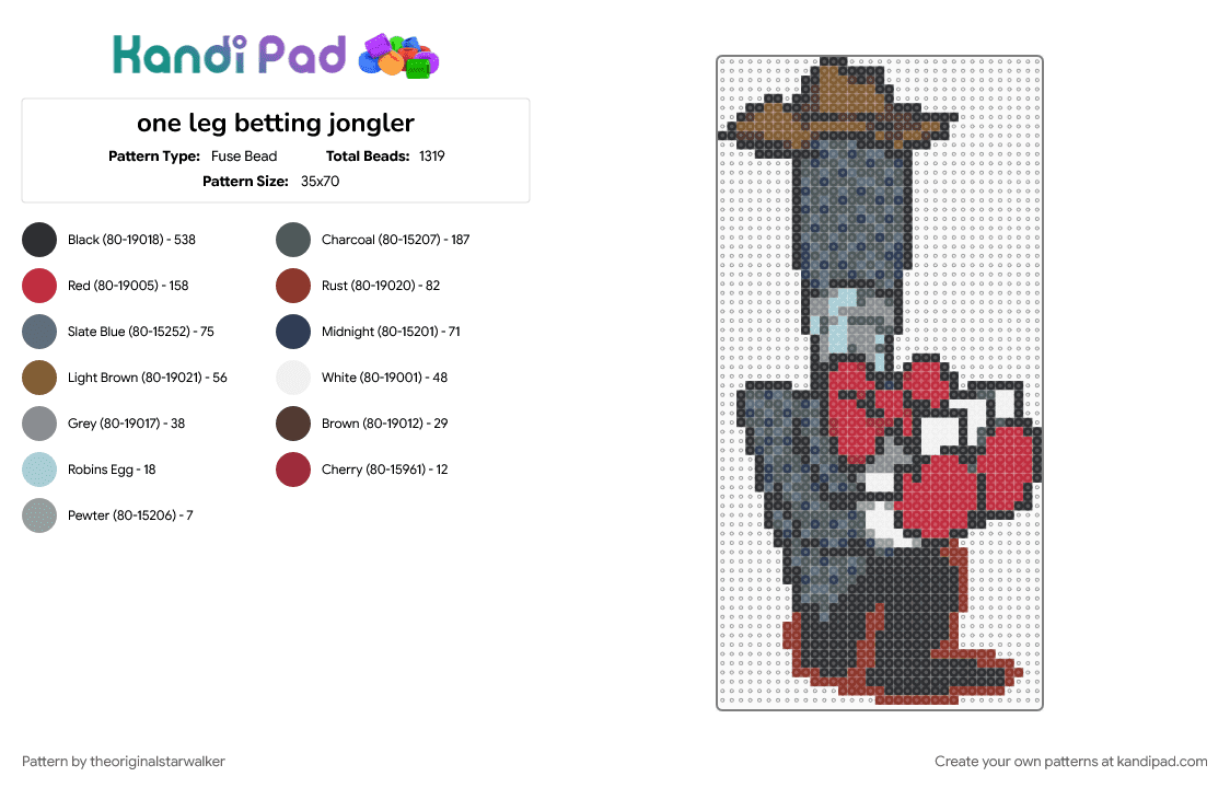 one leg betting jongler - Fuse Bead Pattern by theoriginalstarwalker on Kandi Pad - black, deltarune, gray, pink, red