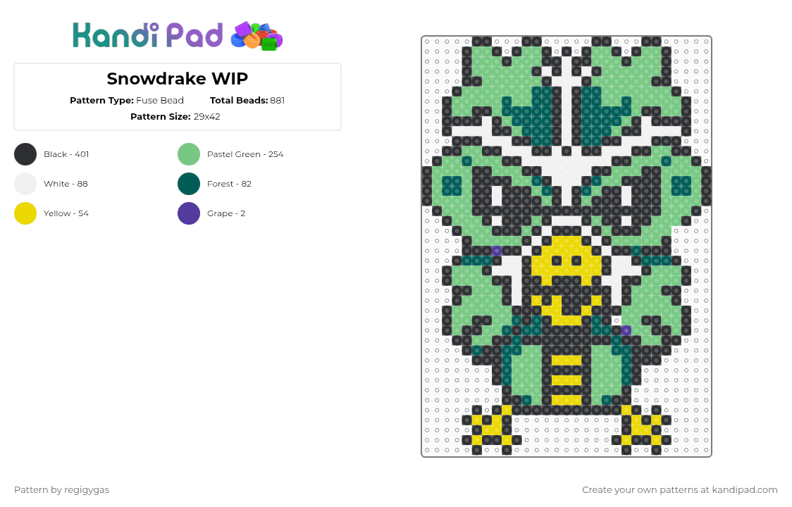 Chilldrake - Fuse Bead Pattern by regigygas on Kandi Pad - teal