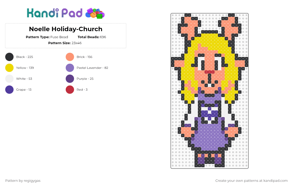Noelle Holiday-Church - Fuse Bead Pattern by regigygas on Kandi Pad - orange,blue,yellow