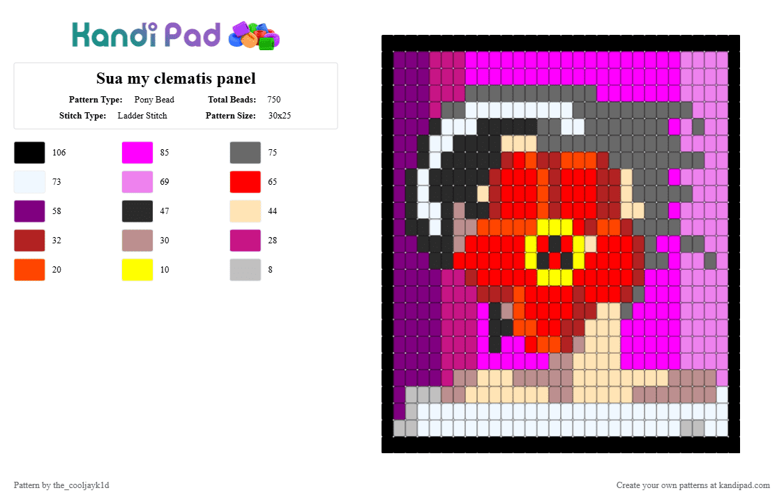 Sua Pony Bead Patterns - Gallery - Kandi Pad | Kandi Patterns, Fuse ...