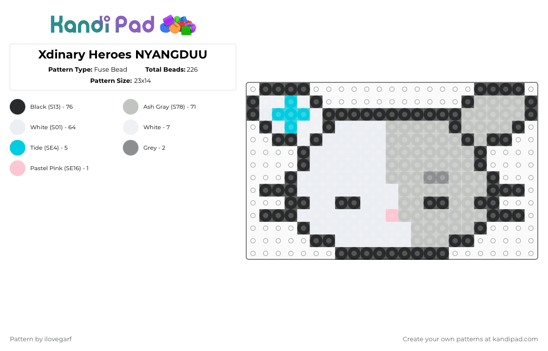 Xdinary Heroes NYANGDUU - Kandi Pad | Kandi Patterns, Fuse Bead
