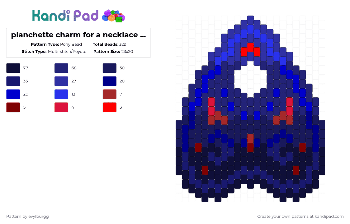 planchette exceept its ivan bad things colour shceme - Pony Bead Pattern by evylburgg on Kandi Pad - purple,planchette,ouija,bad things,ivan bad things,ivan,charm,roblox,bad things roblox