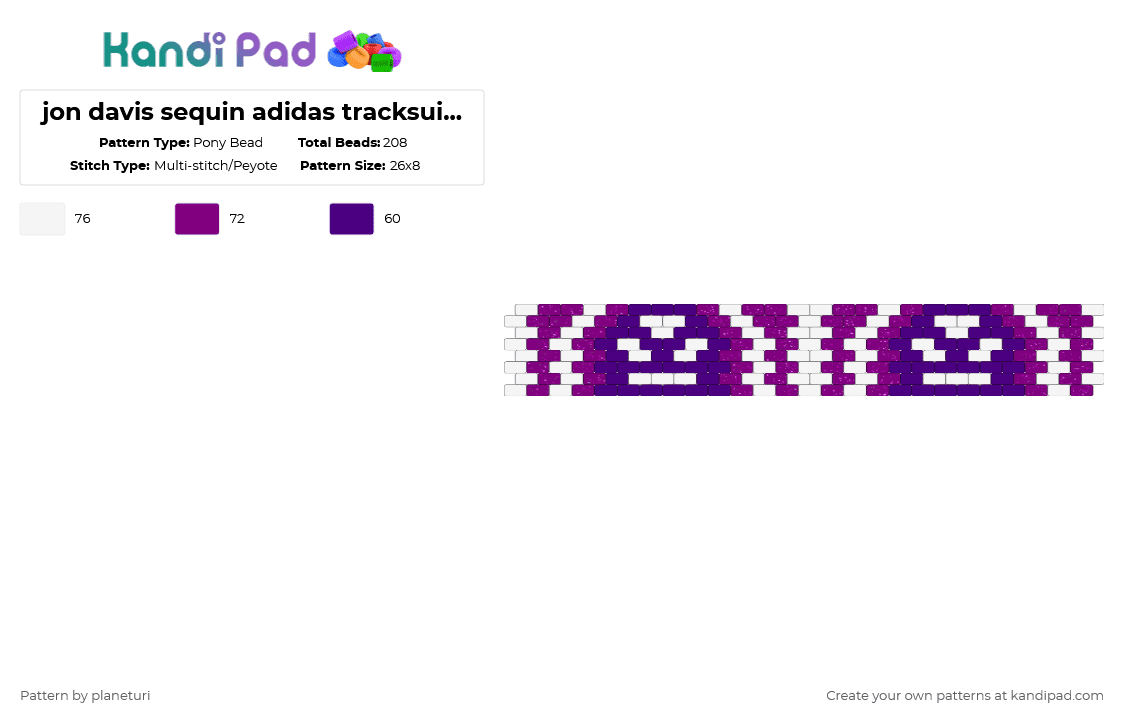 Adidas Pony Bead Patterns - Gallery - Kandi Pad | Kandi Patterns, Fuse ...