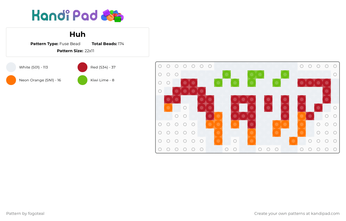 Hetalia - Fuse Bead Pattern by fogoteal on Kandi Pad - white,red,hetalia