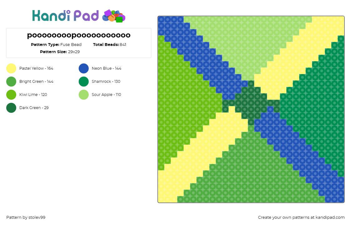 poooooooopooooooooooo - Fuse Bead Pattern by stolev99 on Kandi Pad - frank stella,colorful