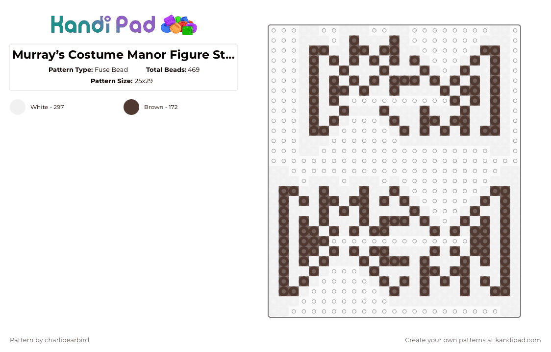 Murray’s Costume Manor Figure Stands Fuse Bead Pattern - Kandi Pad ...