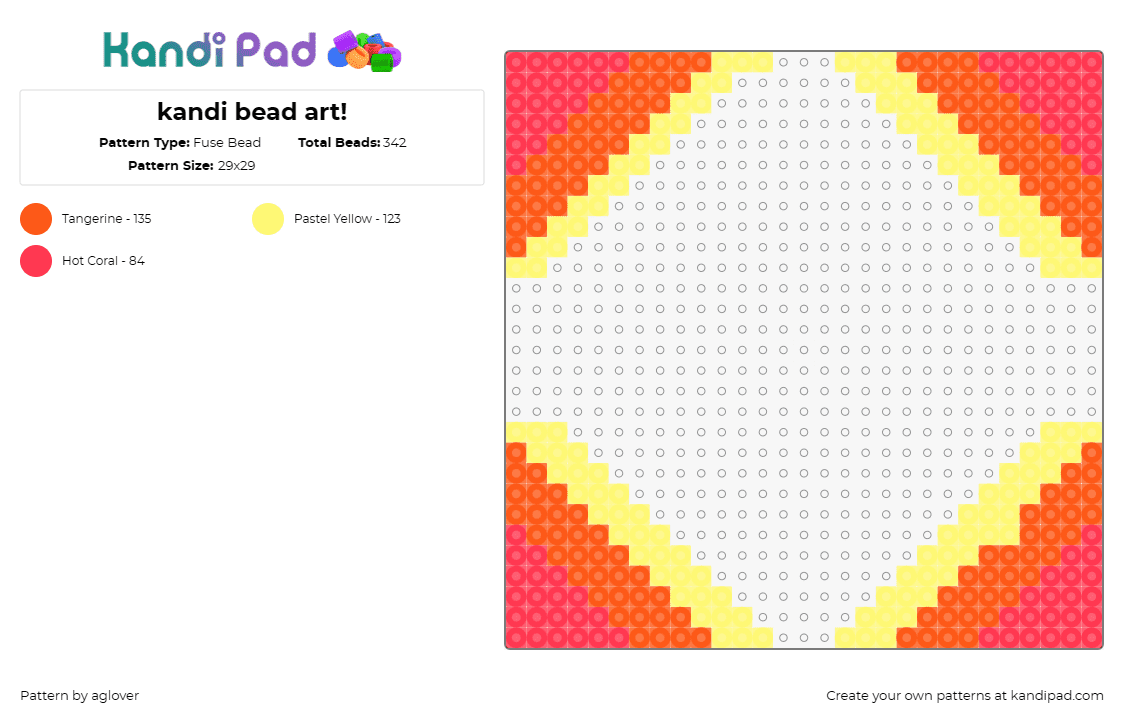 kandi bead art! - Fuse Bead Pattern by aglover on Kandi Pad - 
