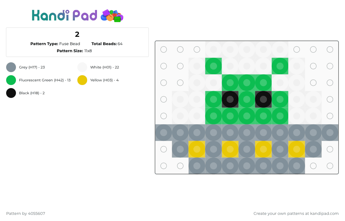 2 Fuse Bead Pattern - Kandi Pad | Kandi Patterns, Fuse Bead Patterns ...