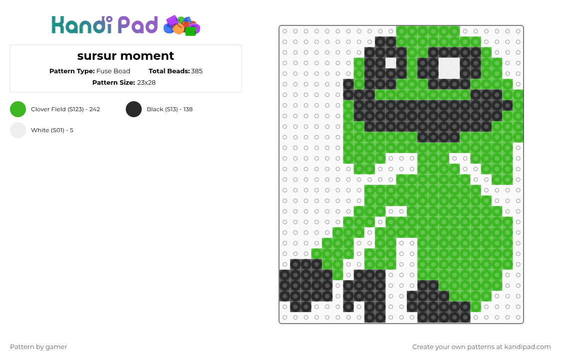 sursur moment - Fuse Bead Pattern by gamer on Kandi Pad - sursur,shelter of sursur