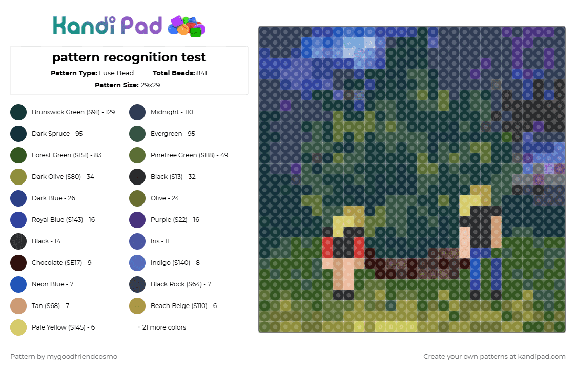 pattern recognition test - Fuse Bead Pattern by mygoodfriendcosmo on Kandi Pad - purple,blue,gray,gold,100 gecs,100gecs,gecs,gec,hyperpop