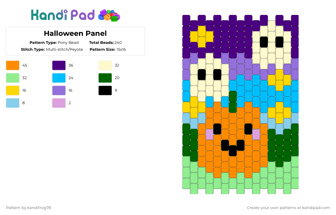 Halloween Collection - Kandi Pad | Kandi Patterns, Fuse Bead Patterns ...