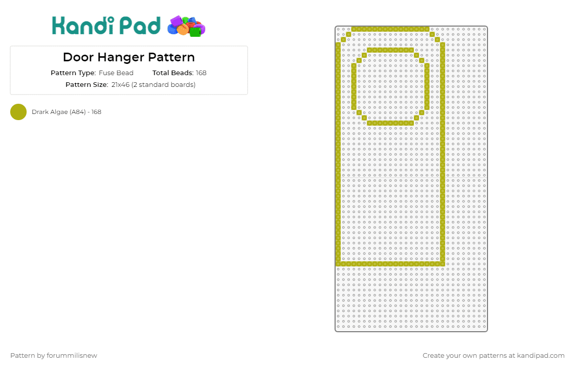 Door Hanger Pattern - Fuse Bead Pattern by forummilisnew on Kandi Pad - door hanger,template,home decor,welcoming,entrance,personalized,creative