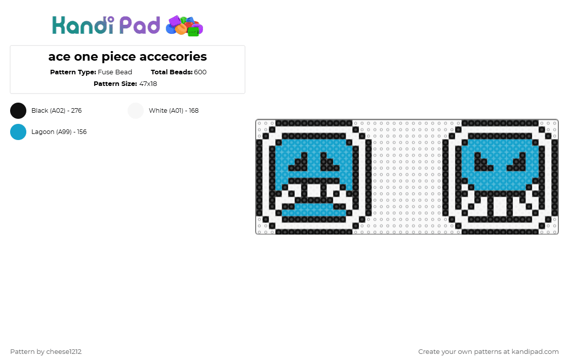 One Piece Collection - Kandi Pad | Kandi Patterns, Fuse Bead Patterns ...