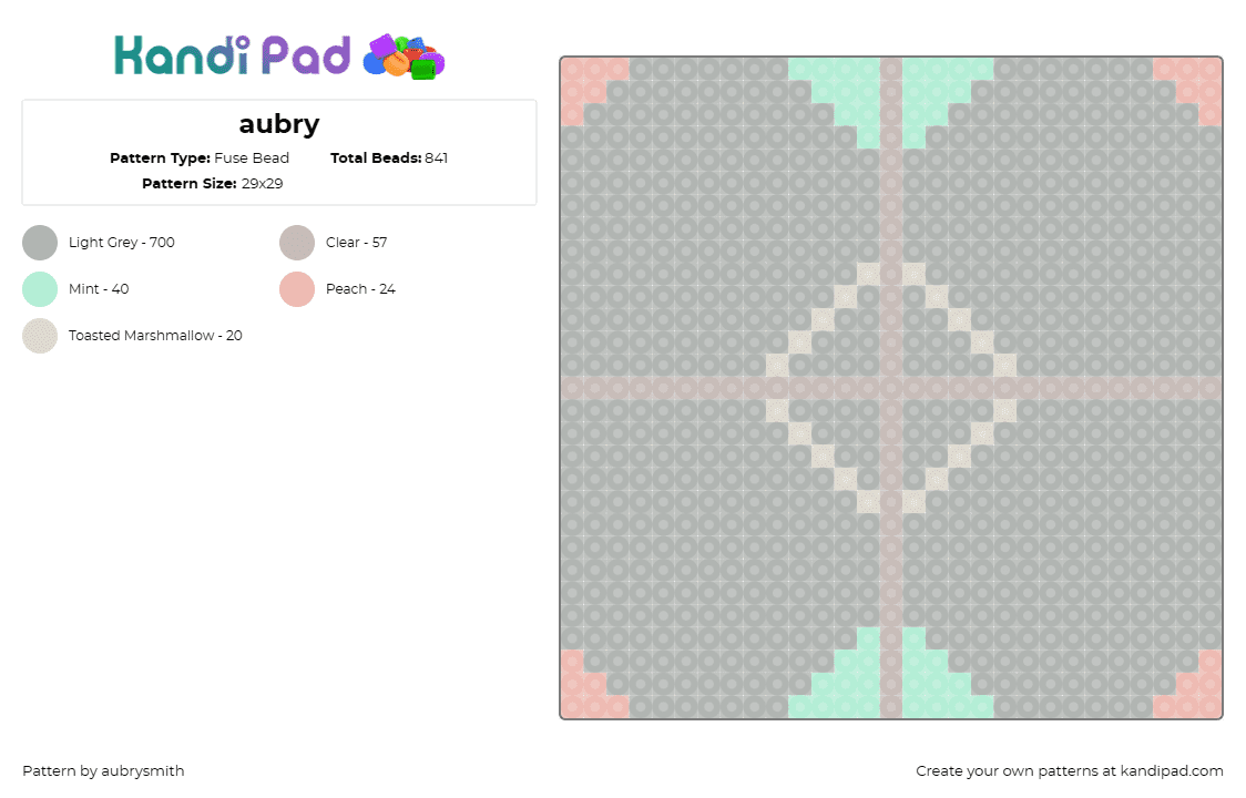 aubry - Fuse Bead Pattern by aubrysmith on Kandi Pad - frank stella