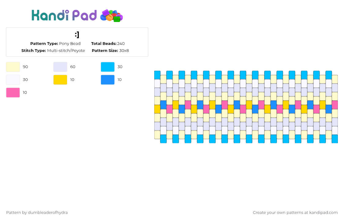 :] Pony Bead Pattern - Kandi Pad | Kandi Patterns, Fuse Bead Patterns ...