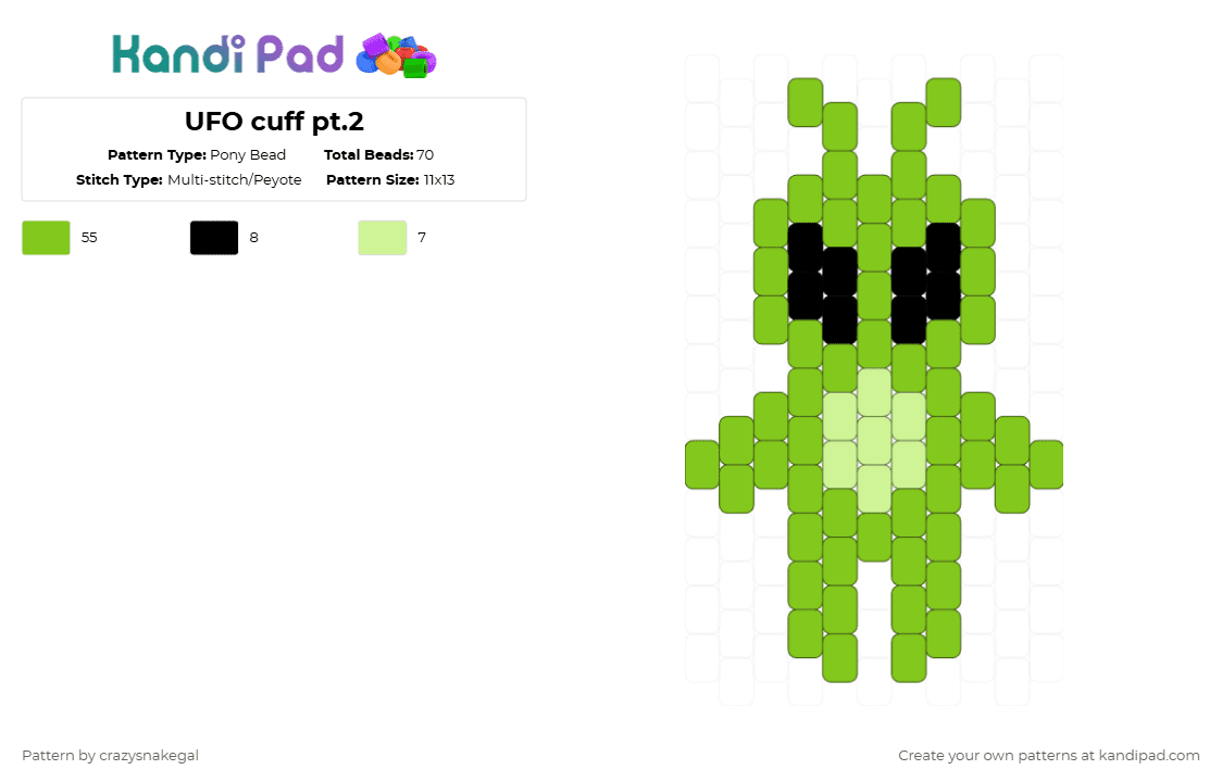 Alien Collection - Kandi Pad | Kandi Patterns, Fuse Bead Patterns, Pony ...
