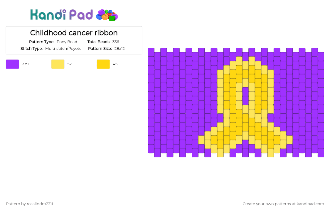childhood-cancer-ribbon-pony-bead-pattern-kandi-pad-kandi-patterns