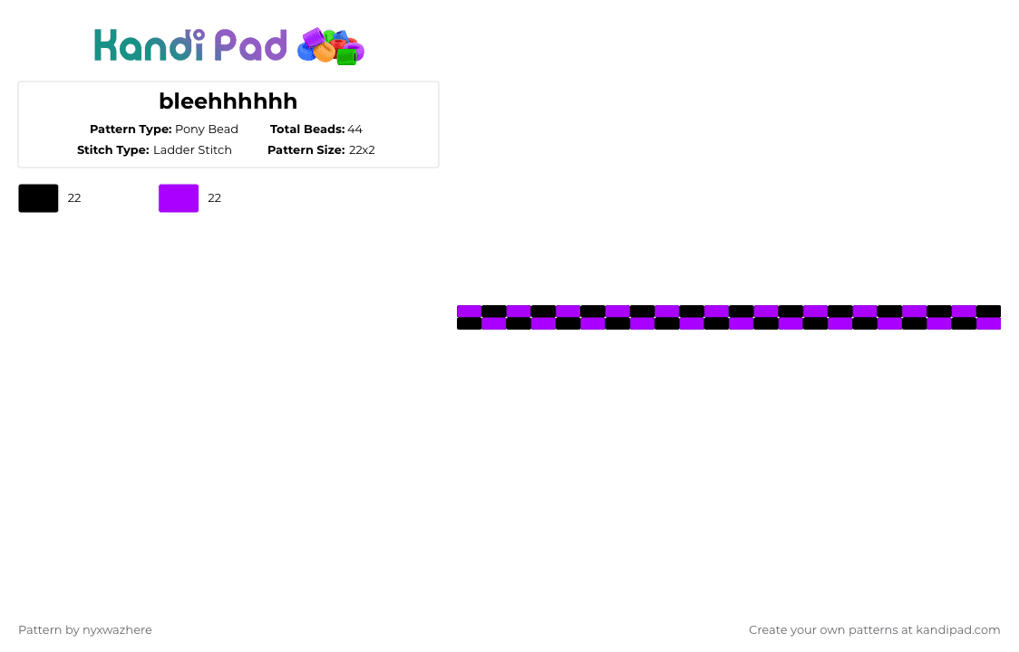 bleehhhhhh - Pony Bead Pattern by nyxwazhere on Kandi Pad - black,purple,ts zo ahh,filler pattern,uhuhuhuguhuhuhuhuhuhuhuhhggg,mxmmcrcmwddmwcmsm