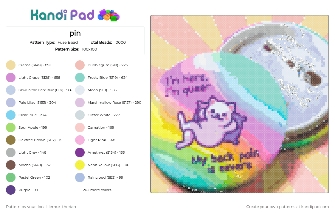 pin - Fuse Bead Pattern by your_local_lemur_therian on Kandi Pad - cotdpins,pin,gay,little sinners,lgbtq,cat,queer,one day