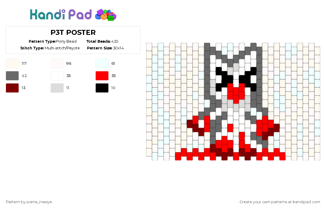 Femtanyl Poster Pony Bead Patterns - Gallery - Kandi Pad | Kandi ...