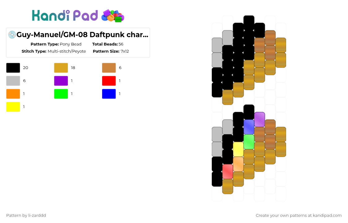 08 Kandi Patterns - Gallery - Kandi Pad | Kandi Patterns, Fuse Bead ...