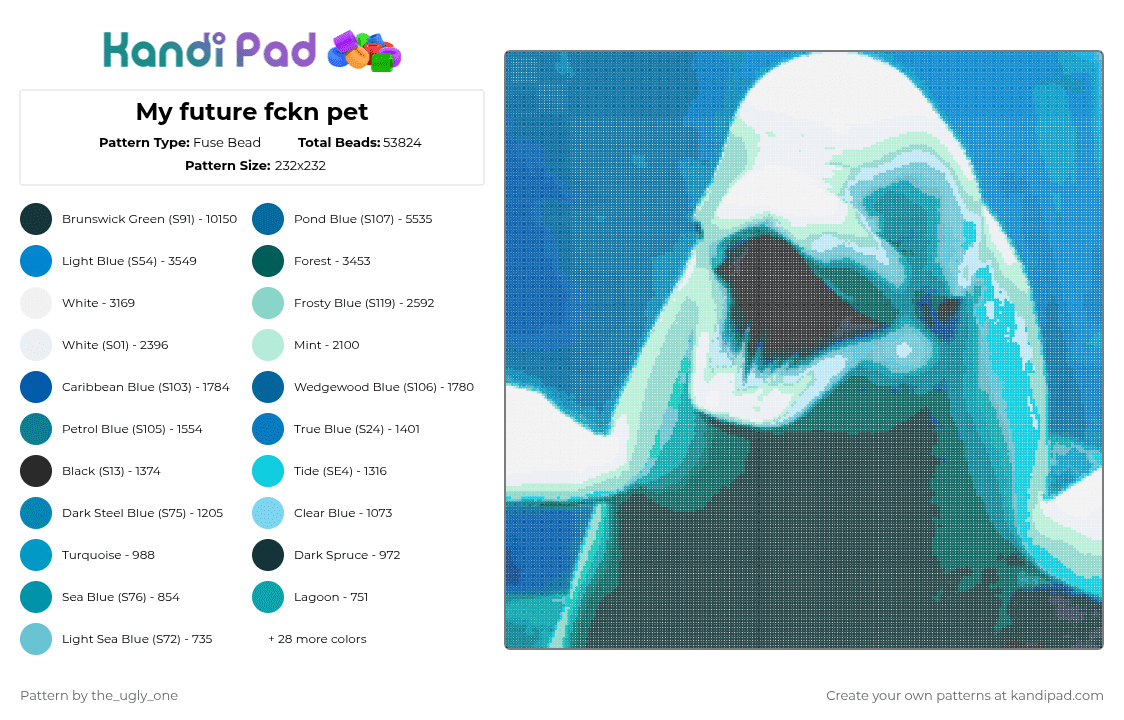 My future pet - Fuse Bead Pattern by the_ugly_one on Kandi Pad - cotdunderwaterworld