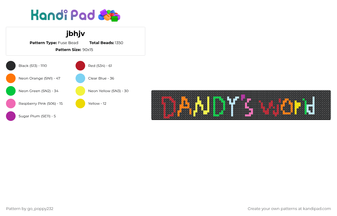 Mepad Kandi Pattern Untitled (1) Collection - Kandi Pad | Kandi Patterns, Fuse Bead ...