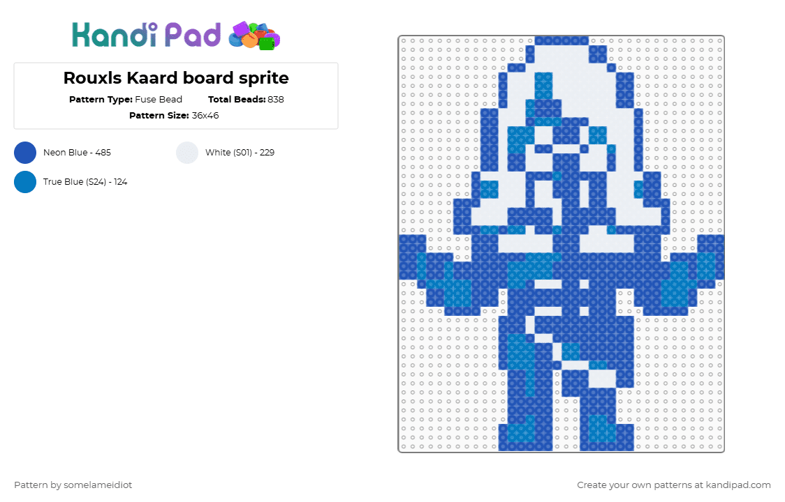Rouxls Kaard Board Sprite Fuse Bead Pattern Kandi Pad Kandi