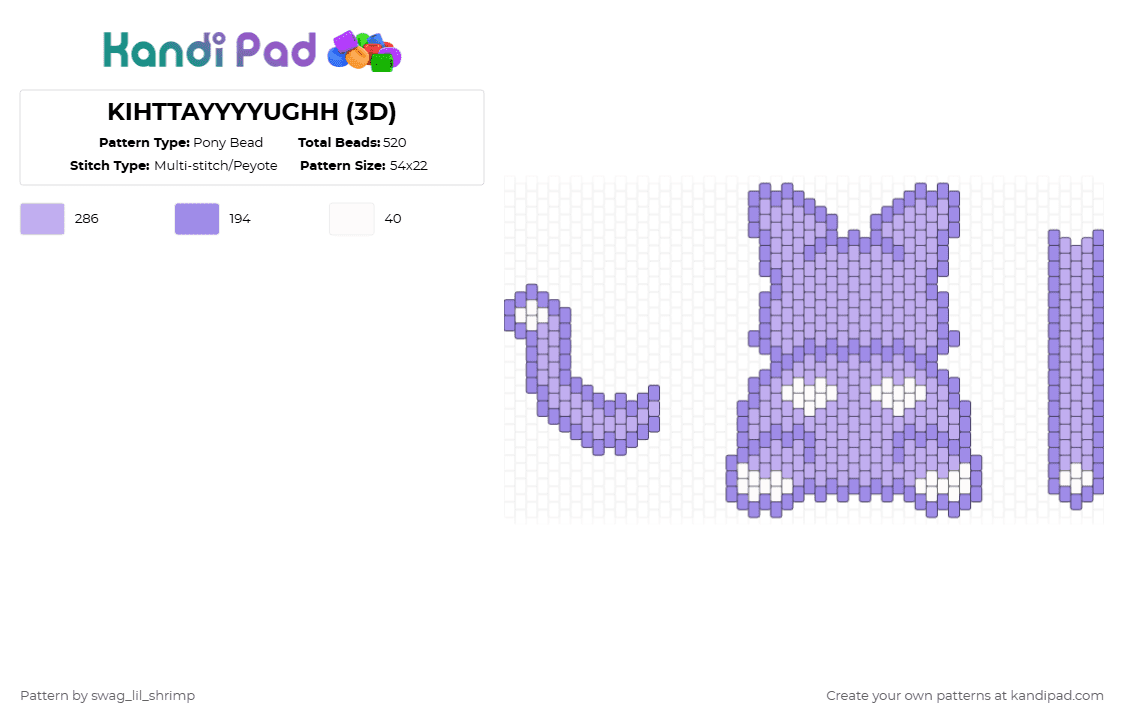 KIHTTAYYYYUGHH (3D) - Pony Bead Pattern by swag_lil_shrimp on Kandi Pad - pink,ateez,aniteez,sandeoki