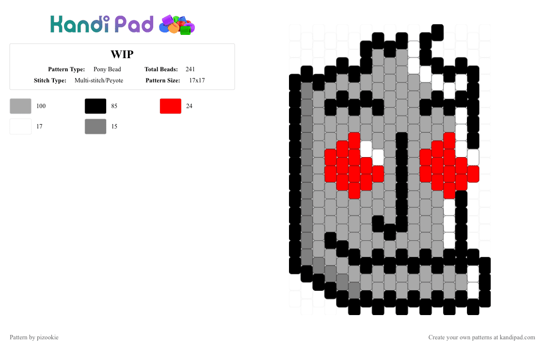 Clango (Diesel Sweeties) Peyote Charm - Pony Bead Pattern by pizookie on Kandi Pad - beige,robots,gray,diesel sweeties,webcomic,webcomics,robot,peyote stitch,charm