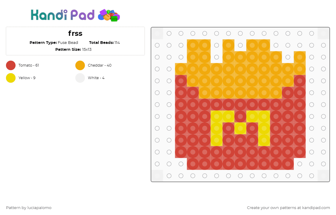 Frss Fuse Bead Pattern - Kandi Pad | Kandi Patterns, Fuse Bead Patterns ...