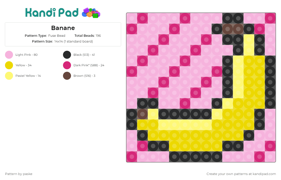 1000 Perler Standard Cotton Candy - Kandi Pad  Kandi Patterns, Fuse Bead  Patterns, Pony Bead Patterns, AI-Driven Designs