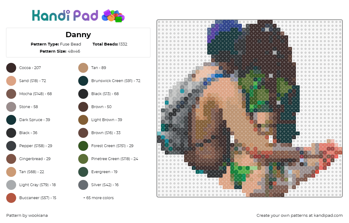 Danny - Fuse Bead Pattern by wookiana on Kandi Pad - couple,embrace,tenderness,affection,harmony,warmth,closeness