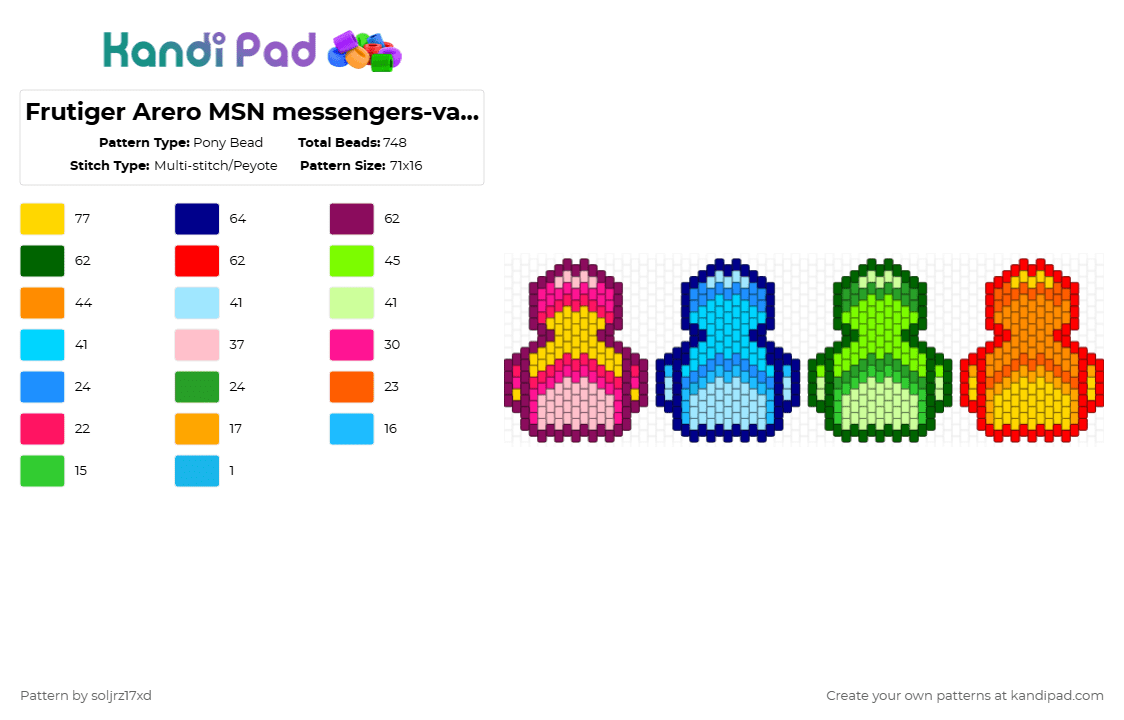 Frutiger Arero MSN messengers-variants - Pony Bead Pattern by soljrz17xd on Kandi Pad - pink,green,light blue,yellow,frutiger aero,retro,webcore,early internet